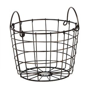 #44 Dolly Parton Decorative Metal Wire Storage Basket Handles Farmhouse Decor